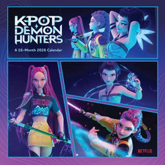 K-Pop Demon Hunters Square Calendar 2026 LKT Sport Entertainment>Movies>K-POP Demon Hunters Wall Calendars