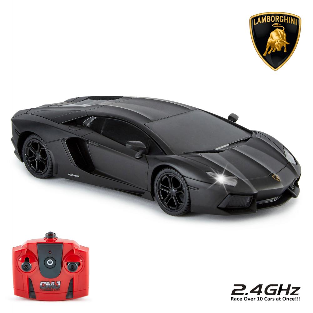 Lamborghini Aventador Radio Controlled Car 1:24 Scale Black LKT Sport Entertainment>Brands>Car Brands>Lamborghini Remote Control Cars & Trucks