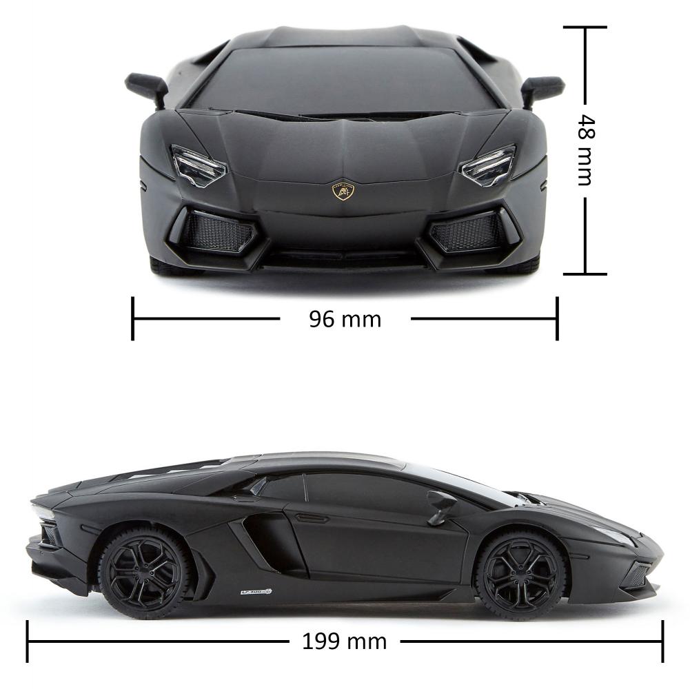 Lamborghini Aventador Radio Controlled Car 1:24 Scale Black LKT Sport Entertainment>Brands>Car Brands>Lamborghini Remote Control Cars & Trucks