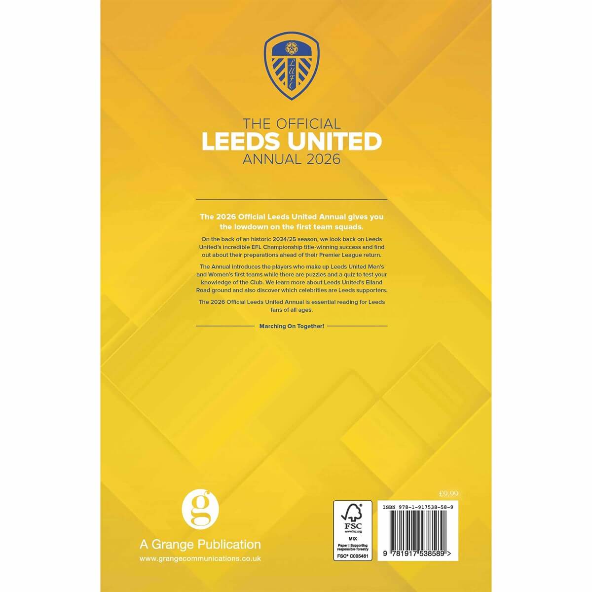Leeds United FC Annual 2026 LKT Sport Football>Premier League>Leeds United FC Print Books