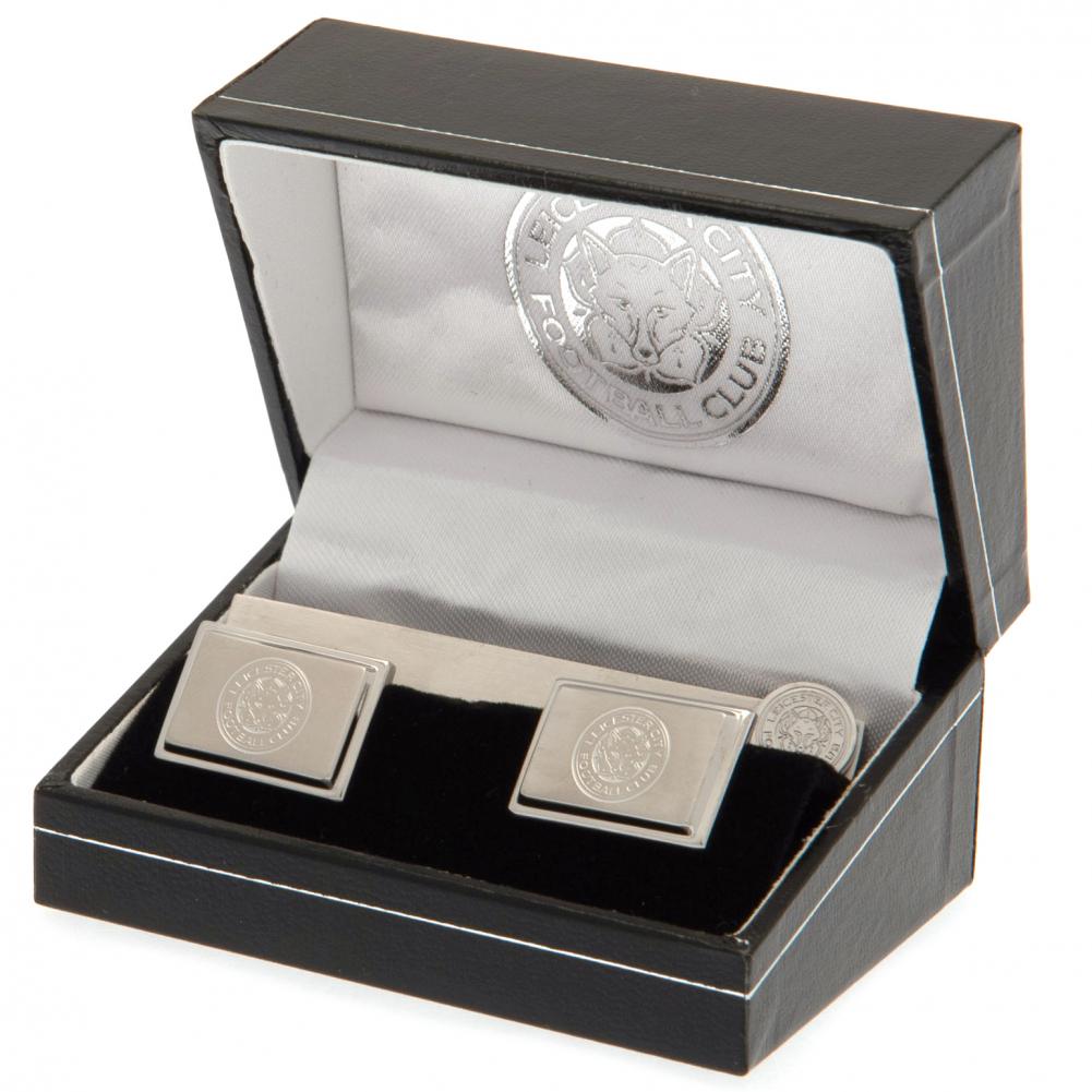 Leicester City FC Tie Slide & Cufflink Set LKT Sport Football>Football League>Leicester City FC|Football>Premier League Cufflinks