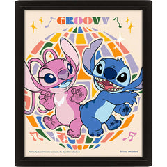 Lilo & Stitch Groovy Framed 3D Picture LKT Sport Entertainment>Movies>Lilo & Stitch Visual Artwork