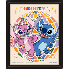 Lilo & Stitch Groovy Framed 3D Picture LKT Sport Entertainment>Movies>Lilo & Stitch Visual Artwork