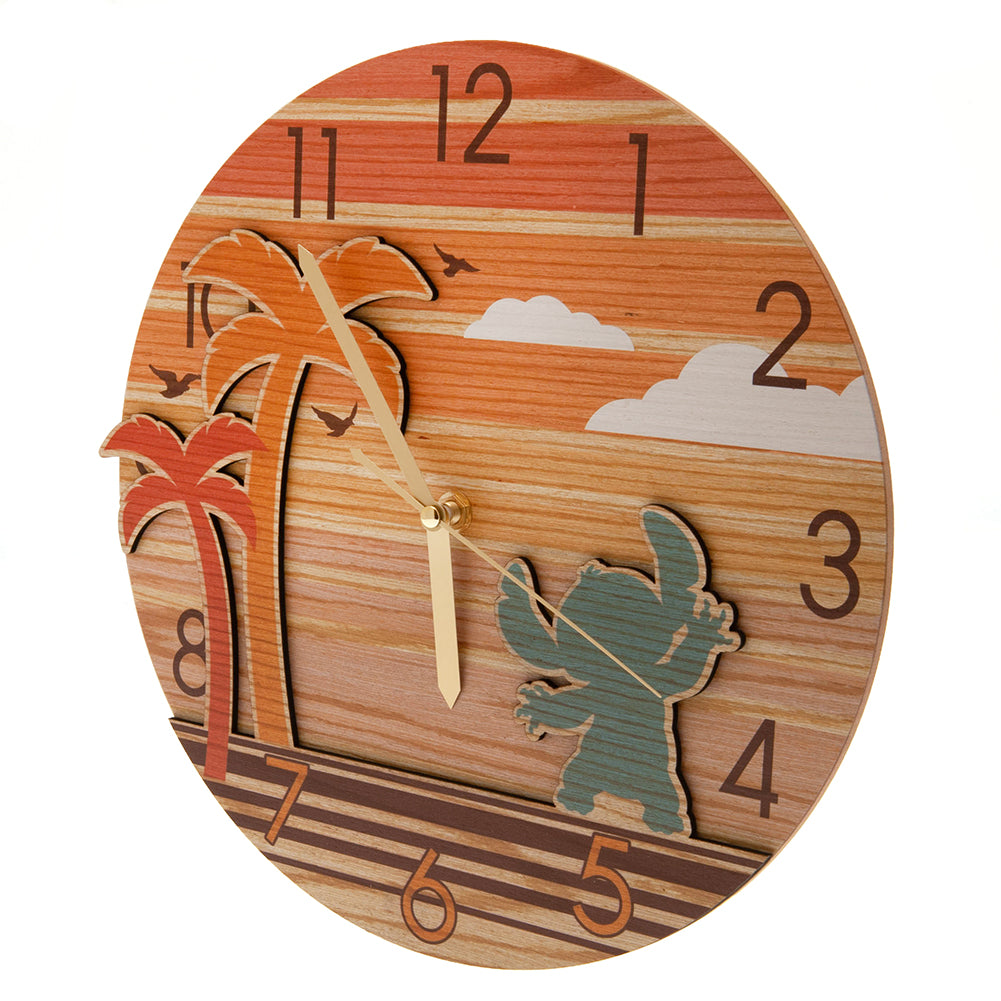 Lilo & Stitch Premium Wooden Wall Clock LKT Sport Entertainment>Movies>Lilo & Stitch
