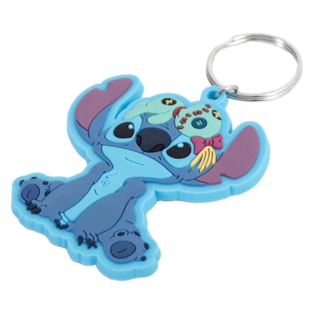 Lilo & Stitch Scrump PVC Keyring LKT Sport Soft, durable 5mm thick PVC Keyring with split ringBright, colourful and highly detailedIdeal for attaching to keys, bags, belts and other itemsWipe cleanOfficial licensed productApprox 60mm x 55mm Keychains