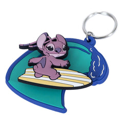 Lilo & Stitch Surfing Angel PVC Spinner Keyring LKT Sport Entertainment>Movies>Lilo & Stitch Keychains