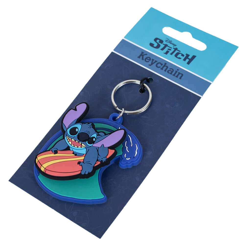 Lilo & Stitch Surfing Stitch PVC Spinner Keyring LKT Sport Entertainment>Movies>Lilo & Stitch Keychains