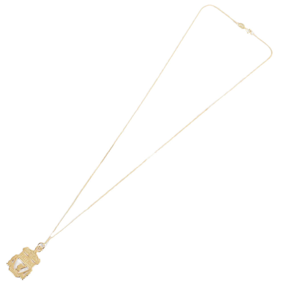 Liverpool FC 18ct Gold Plated on Silver Crest Pendant & Chain LKT Sport Football>Premier League>Liverpool FC