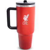 Liverpool FC 40oz Tumbler LKT Sport Red 40oz thermal tumbler, ideal for Liverpool fans of all agesKeep your drinks hot or cold for hours with double-walled insulationIncludes a soft grip handle for extra comfortWith a sturdy drinking spout to avoid any un