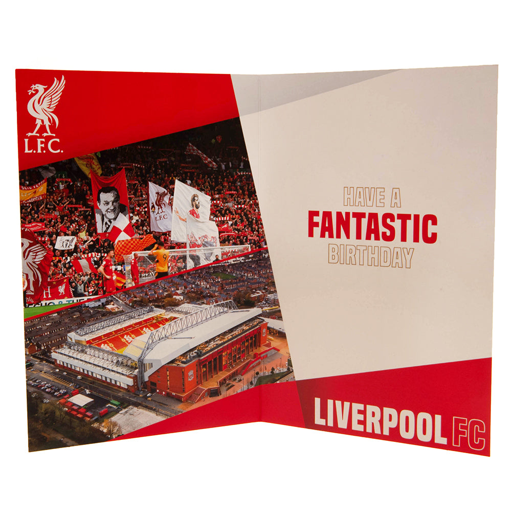 Liverpool FC Birthday Card With Stickers LKT Sport Football>Premier League>Liverpool FC Greeting Cards