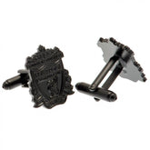 Liverpool FC Black IP Cufflinks LKT Sport Stainless steel crest shaped cufflinks coated in a black Ion PlatingFeaturing a highly detailed formed Liverpool crestOn a bullet back fixingOfficial licensed productApprox 22mm x 17mm Cufflinks
