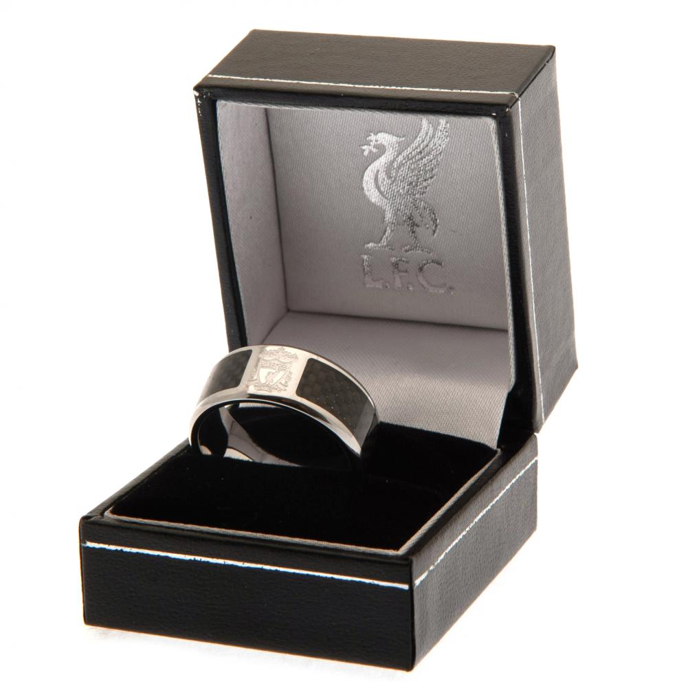 Liverpool FC Carbon Fibre Ring Small LKT Sport Football>Premier League>Liverpool FC Rings