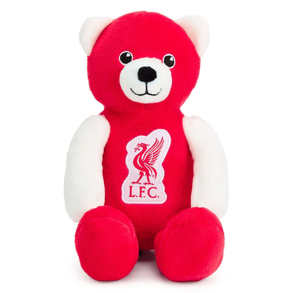 Liverpool FC Contrast Bear LKT Sport Soft to handle, tactile plush bearWith Liverpool FC branding including a Liverbird on the chest100% polyesterOfficial licensed productApprox 23cm tall Stuffed Animals