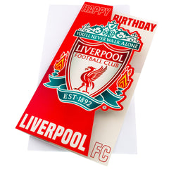 Liverpool FC Crest Birthday Card LKT Sport Football>Premier League>Liverpool FC Greeting Cards