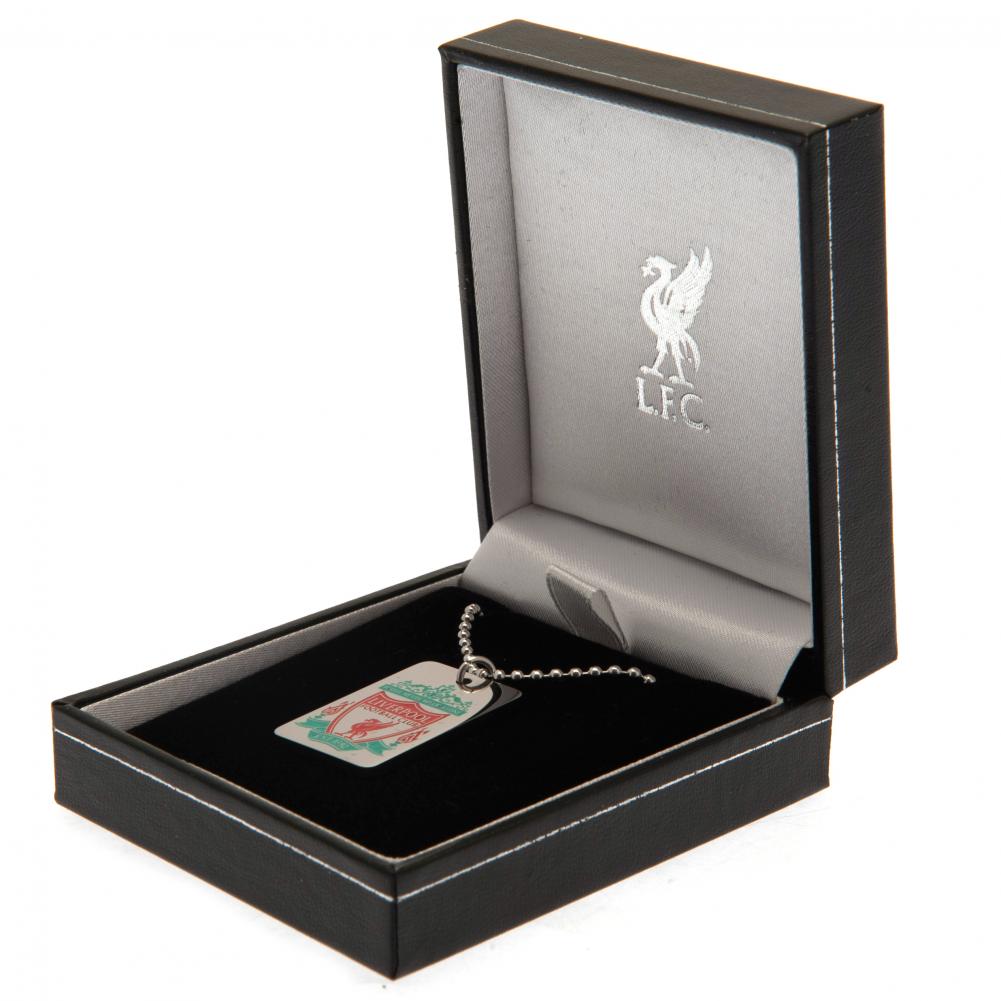 Liverpool FC Enamel Crest Dog Tag & Chain LKT Sport Football>Premier League>Liverpool FC Necklaces