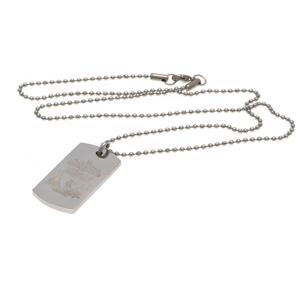 Liverpool FC Engraved Dog Tag & Chain CR LKT Sport Football>Premier League>Liverpool FC Necklaces