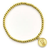 Liverpool FC Gold Finish Bead Bracelet LKT Sport Football>Premier League>Liverpool FC Bracelets