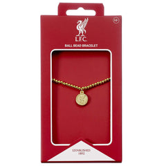 Liverpool FC Gold Finish Bead Bracelet LKT Sport Football>Premier League>Liverpool FC Bracelets