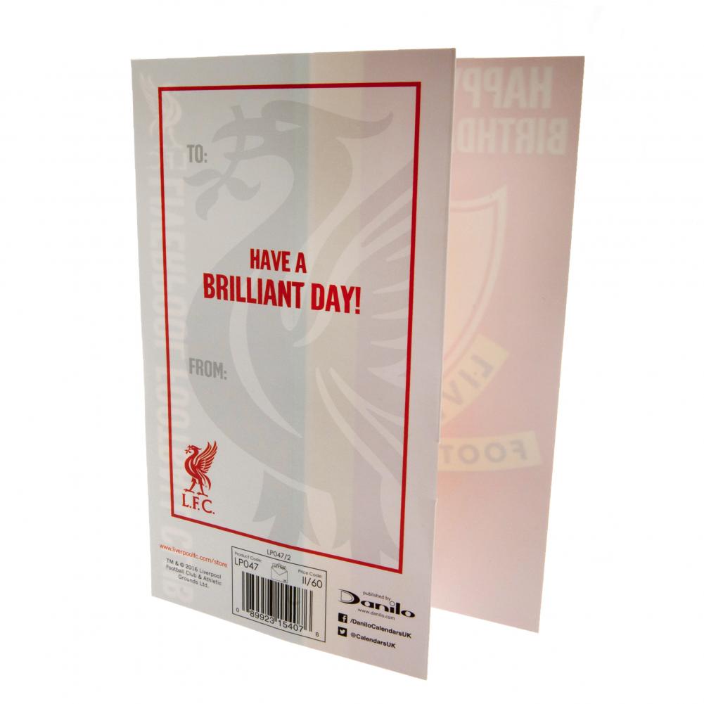 Liverpool FC Liverbird Birthday Card LKT Sport Football>Premier League>Liverpool FC Greeting Cards