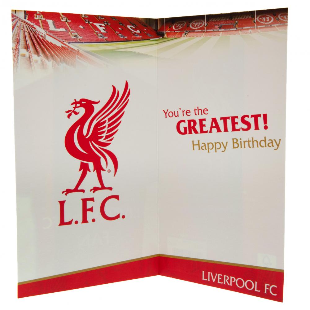Liverpool FC No. 1 Dad Birthday Card LKT Sport Football>Premier League>Liverpool FC Greeting Cards