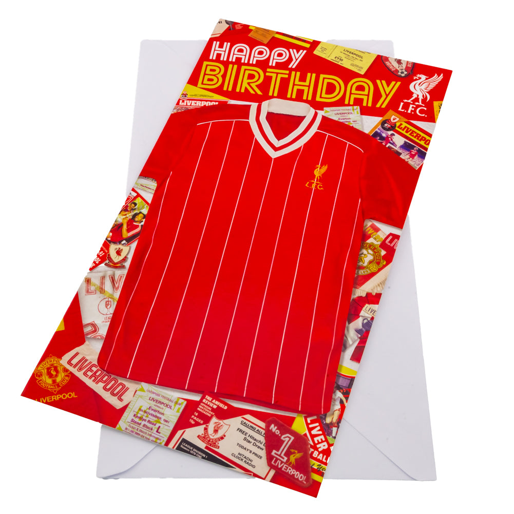 Liverpool FC Retro Shirt Birthday Card LKT Sport Football>Premier League>Liverpool FC Greeting Cards