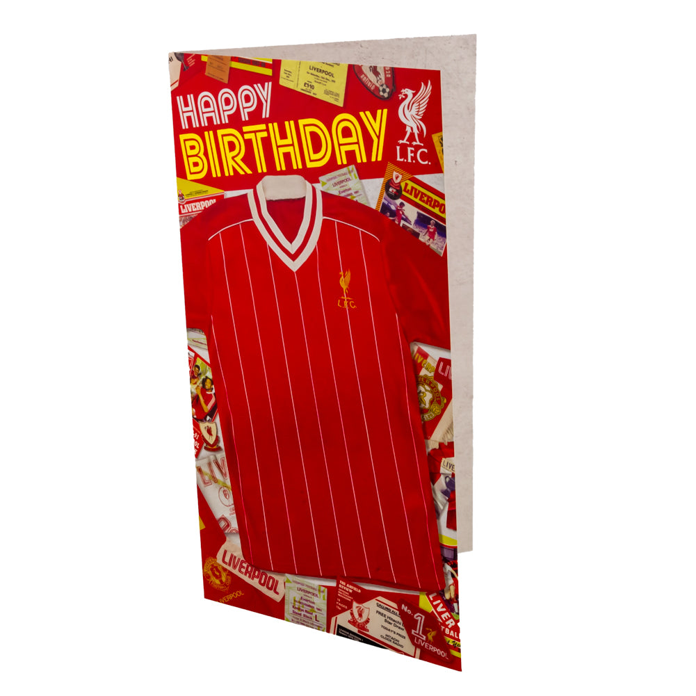 Liverpool FC Retro Shirt Birthday Card LKT Sport Football>Premier League>Liverpool FC Greeting Cards