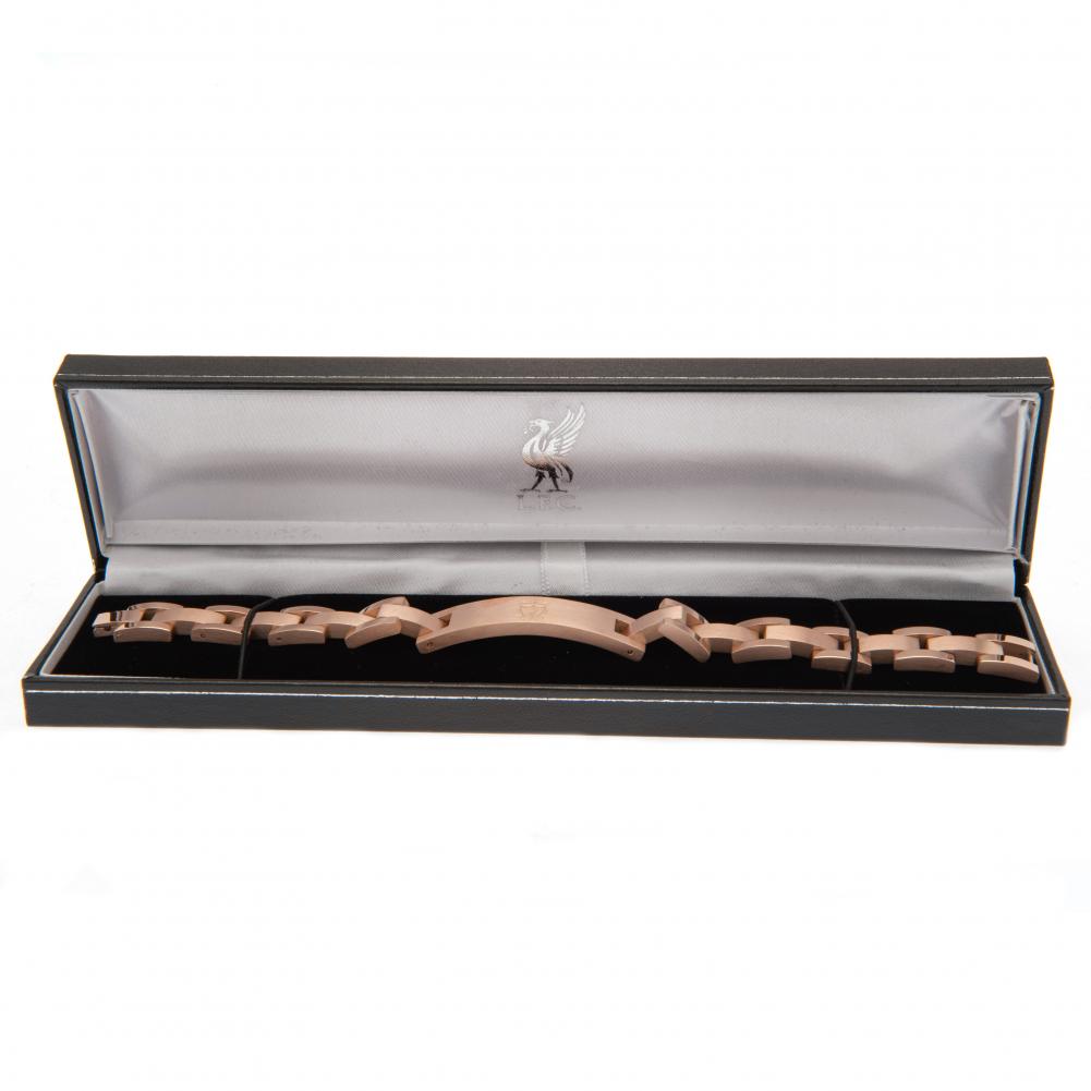 Liverpool FC Rose Gold Plated Bracelet LKT Sport Football>Premier League>Liverpool FC Bracelets