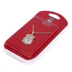 Liverpool FC Silver Plated Pendant & Chain XL LKT Sport Football>Premier League>Liverpool FC Necklaces
