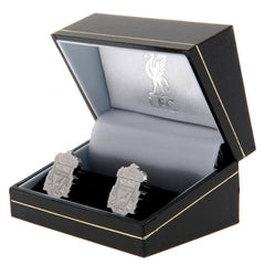 Liverpool FC Stainless Steel Formed Crest Cufflinks LKT Sport Stainless steel crest shaped cufflinks in a chrome finishFeaturing a highly detailed formed Liverpool crestOn a bullet back fixingOfficial licensed productApprox 18mm x 13mm Cufflinks