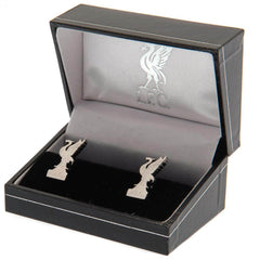 Liverpool FC Stainless Steel Formed Liverbird Cufflinks LKT Sport Stainless steel crest shaped cufflinks in a chrome finishFeaturing a highly detailed formed LFC Liverbird crestOn a bullet back fixingOfficial licensed productApprox 18mm x 13mm Cufflinks