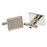 Liverpool FC Stainless Steel Liverbird Cufflinks LKT Sport Stainless steel rectangular cufflinks in a brushed satin finish Each cufflink is engraved with the LFC Liverbird crest On a bullet back fixing Official licensed product Approx 20mm x 10mm Presente
