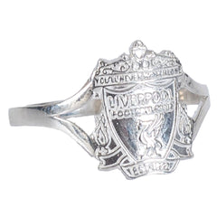 Liverpool FC Sterling Silver Split Shank Ring Medium LKT Sport Football>Premier League>Liverpool FC