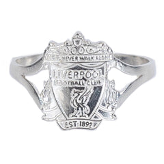 Liverpool FC Sterling Silver Split Shank Ring Small LKT Sport Football>Premier League>Liverpool FC