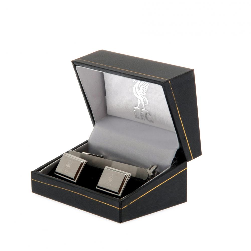 Liverpool FC Tie Slide & Cufflink Set LKT Sport Football>Premier League>Liverpool FC Cufflinks