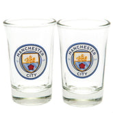 Manchester City FC 2pk Shot Glass Set LKT Sport Football>Premier League>Manchester City FC Shot Glasses