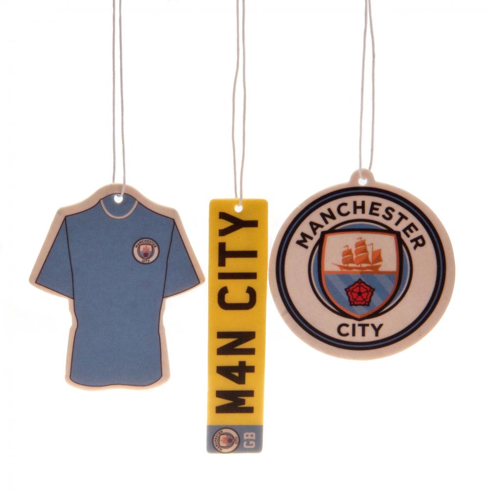 Manchester City FC 3pk Air Freshener LKT Sport Football>Premier League>Manchester City FC Vehicle Air Fresheners
