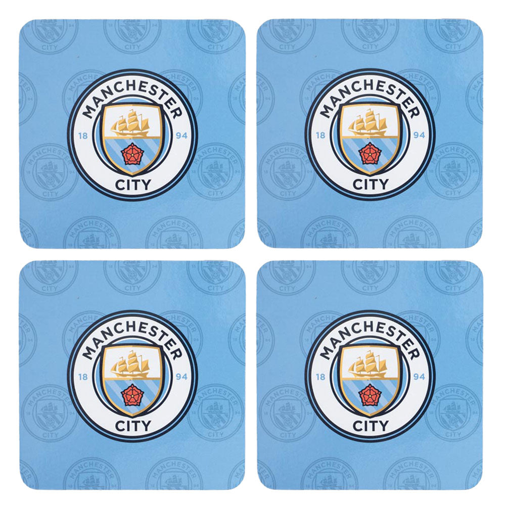 Manchester City FC 4pk Cork Coaster LKT Sport Football>Premier League>Manchester City FC Coasters