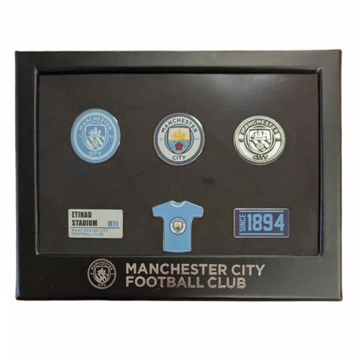 Manchester City FC 6pc Badge Set LKT Sport Football>Premier League>Manchester City FC Pins