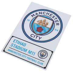 Manchester City FC A4 Car Decal LKT Sport Football>Premier League>Manchester City FC Vehicle Decals