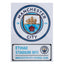 Manchester City FC A4 Car Decal LKT Sport Two full colour Man City car decalsHigh quality digital print in a gloss finishOfficial licensed productApprox 18.5cm x 18.5cm and 20cm x 9cm Vehicle Decals