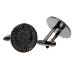 Manchester City FC Black IP Cufflinks LKT Sport Stainless steel crest shaped cufflinks coated in a black Ion PlatingFeaturing a highly detailed formed Liverpool crestOn a bullet back fixingOfficial licensed productApprox 20mm x 20mm Cufflinks