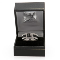 Manchester City FC Black Inlay Ring Large EC LKT Sport Football>Premier League>Manchester City FC Rings