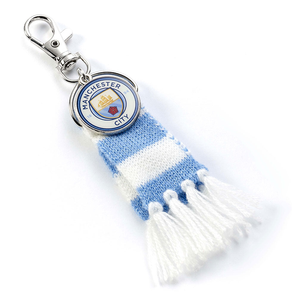 Manchester City FC Blue Bar Scarf Bag Charm LKT Sport Football>Premier League>Manchester City FC Keychains