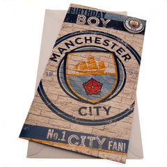 Manchester City FC Boy Birthday Card LKT Sport Football>Premier League>Manchester City FC Greeting Cards
