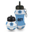 Manchester City FC Collapsible Football Drinks Bottle LKT Sport Collapsible football shaped drinks bottleFeaturing a navy City crest and textScrew top lid with a handy carabiner clipOfficial licensed productApprox 550ml (oz)Approx 17cm tall when extended,