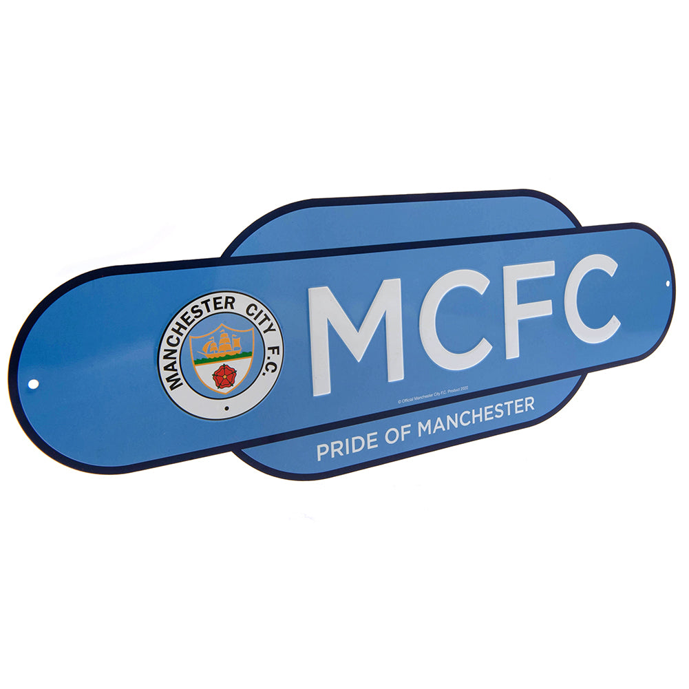 Manchester City FC Colour Retro Sign LKT Sport Football>Premier League>Manchester City FC Novelty Signs