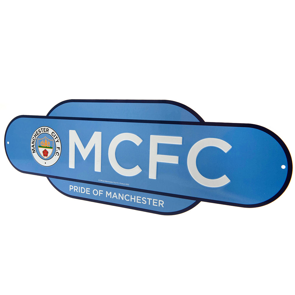 Manchester City FC Colour Retro Sign LKT Sport Football>Premier League>Manchester City FC Novelty Signs