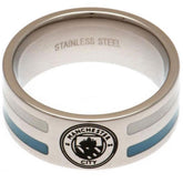 Manchester City FC Colour Stripe Ring Medium LKT Sport Football>Premier League>Manchester City FC Rings