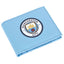 Manchester City FC Coloured PU Wallet LKT Sport Blue PU wallet featuring a large printed club crest3 card slots, a window slot and 2 note pocketsChange pocket with secure stud fastener2 additional compartmentsOfficial licensed productApprox 11cm x 9cm Wal