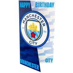 Manchester City FC Crest Birthday Card LKT Sport Football>Premier League>Manchester City FC Greeting Cards